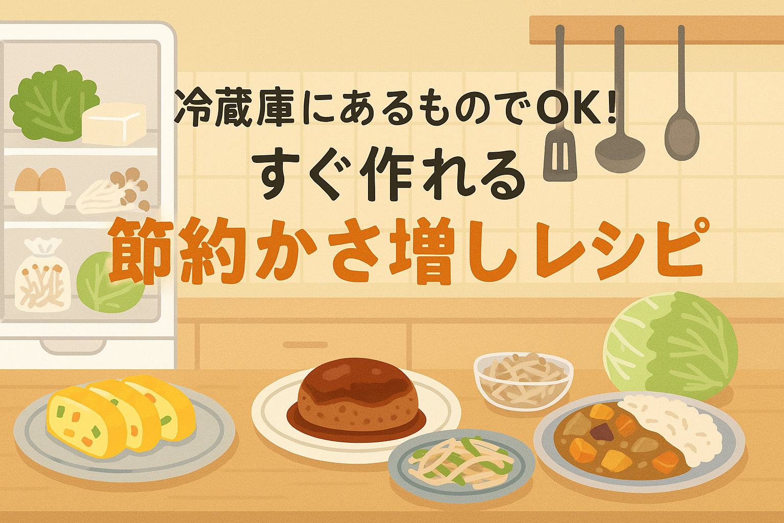 冷蔵庫にあるものでOK！すぐ作れる節約かさ増しレシピ